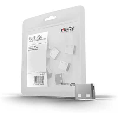 Lindy USB Port Zár Hagyományos Fehér - USB Port Zár - USB Port Zár Lindy USB Port Zár Hagyományos Fehér - USB Port Zár - USB Port Zár