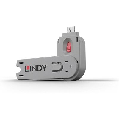 Lindy Port Blocker Llave Rosa - Bloqueador de Puerto Tipo A Lindy Port Blocker Llave Rosa - Bloqueador de Puerto Tipo A