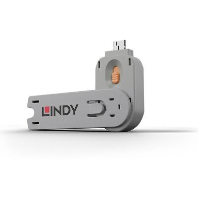 Lindy Port Zár - USB Type A - Narancssárga - Port Zár Lindy Port Zár - USB Type A - Narancssárga - Port Zár