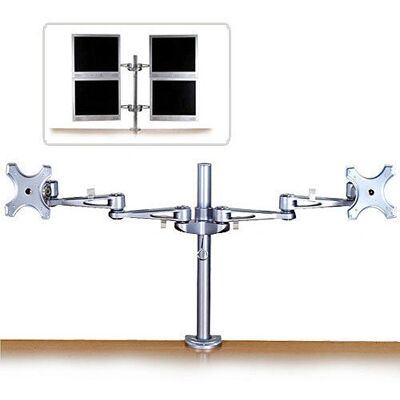 Support LCD Double Réglable Lindy - Gris Argent - Type d'Écran - Publicité Support LCD Double Réglable Lindy - Gris Argent - Type d'Écran - Publicité