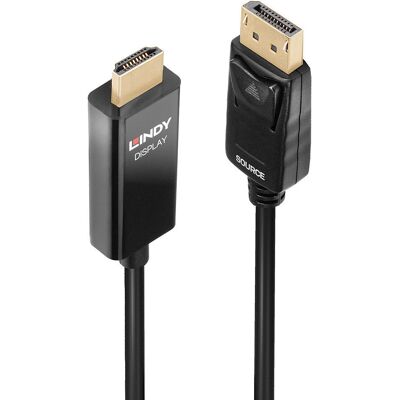 Lindy Active DisplayPort to HDMI 4K60Hz Adapter Cable - Video Adapter Lindy Active DisplayPort to HDMI 4K60Hz Adapter Cable - Video Adapter
