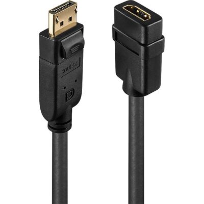 Lindy Video kábeladapter - Fekete - 0,15 m Lindy Video kábeladapter - Fekete - 0,15 m