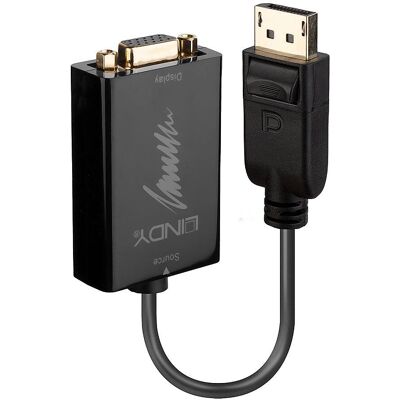Lindy DisplayPort to VGA Adapter - Fekete Lindy DisplayPort to VGA Adapter - Fekete