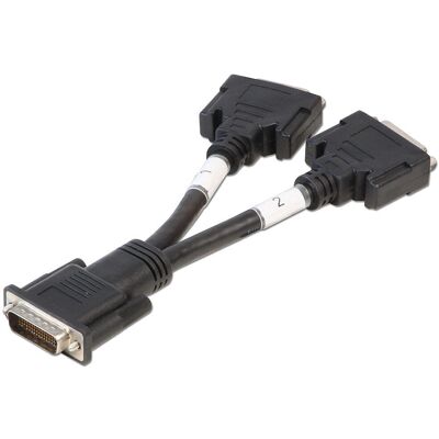 Lindy DMS 59 Male to 2 x DVI-I Female Splitter Cable - Video Adapter Lindy DMS 59 Male to 2 x DVI-I Female Splitter Cable - Video Adapter