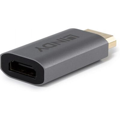 Lindy Cavo Gender Changer DisplayPort a HDMI Grigio Lindy Cavo Gender Changer DisplayPort a HDMI Grigio