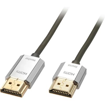 Kabel HDMI Lindy 41675 - Wysoka prędkość 4K HDMI 2.0 - Szary Kabel HDMI Lindy 41675 - Wysoka prędkość 4K HDMI 2.0 - Szary