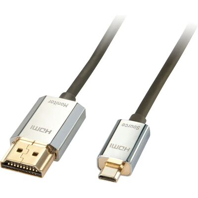 Lindy Cromo Slim HDMI Micro Ethernet - HDMI Typ A/D - 3M Lindy Cromo Slim HDMI Micro Ethernet - HDMI Typ A/D - 3M