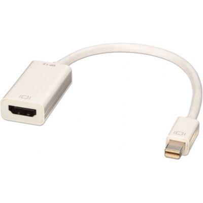 Lindy Mini DisplayPort auf HDMI Konverter - 20 cm, Weiß - Video Kabeladapter Lindy Mini DisplayPort auf HDMI Konverter - 20 cm, Weiß - Video Kabeladapter