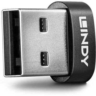 Lindy 41884 Adattatore USB Type-A a USB Type-C Nero Lindy 41884 Adattatore USB Type-A a USB Type-C Nero