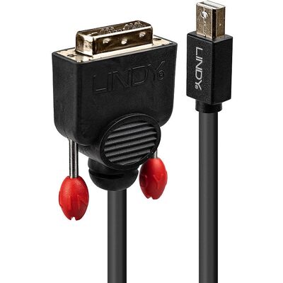 Lindy Mini DisplayPort to DVI Cable - Supports 1920x1200@60Hz Lindy Mini DisplayPort to DVI Cable - Supports 1920x1200@60Hz