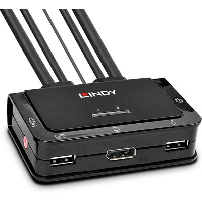 Lindy 42344 KVM-switch Rackmontering Svart Lindy 42344 KVM-switch Rackmontering Svart