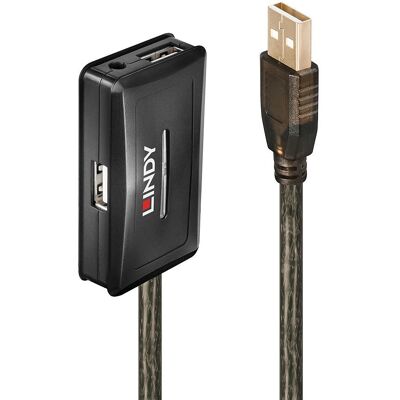 Lindy Hub di Estensione USB 2.0 Attivo - 10m - Grigio Lindy Hub di Estensione USB 2.0 Attivo - 10m - Grigio