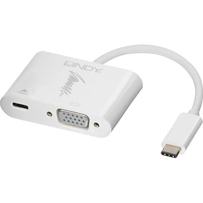 Adattatore USB Type C a VGA Lindy - 1920x1080 - Garanzia 2 Anni Adattatore USB Type C a VGA Lindy - 1920x1080 - Garanzia 2 Anni