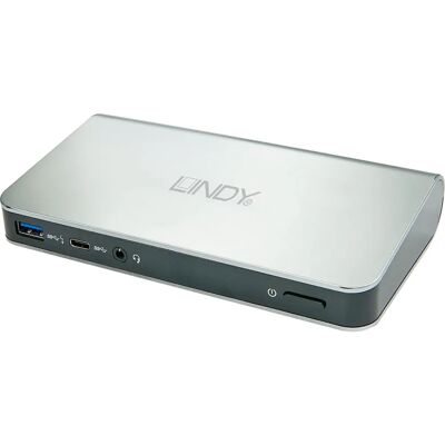 Lindy 43234 Laptop Dock - USB 3.2 Gen 1 - Type-C - Weiß - Laptop Dock Lindy 43234 Laptop Dock - USB 3.2 Gen 1 - Type-C - Weiß - Laptop Dock