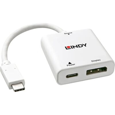 Adattatore Lindy USB C a DisplayPort - 4K 60Hz Power Delivery Adattatore Lindy USB C a DisplayPort - 4K 60Hz Power Delivery