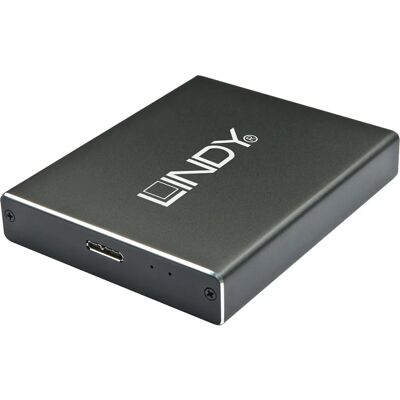 Lindy 43241 Boîtier pour SSD M.2 Noir - Storage drive enclosure - Publicité Lindy 43241 Boîtier pour SSD M.2 Noir - Storage drive enclosure - Publicité