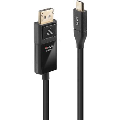 Câble USB-C vers DisplayPort Lindy 43303 - 3M Noir Câble USB-C vers DisplayPort Lindy 43303 - 3M Noir