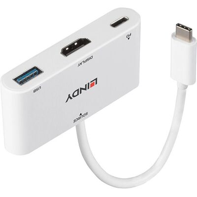 Lindy USB 3.1 C to HDMI Converter - 4K - White Lindy USB 3.1 C to HDMI Converter - 4K - White