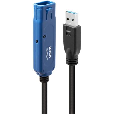 Lindy USB-Kabel - 30m Active Extension Pro - Schwarz, Blau - USB 3.2, 3.1, 3.0 Lindy USB-Kabel - 30m Active Extension Pro - Schwarz, Blau - USB 3.2, 3.1, 3.0