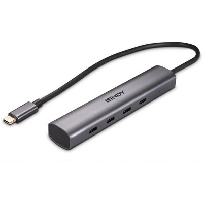 Lindy 43384 USB-C Hub - 4 Ports 10 Gbps Lindy 43384 USB-C Hub - 4 Ports 10 Gbps