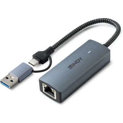 Lindy USB 3.2 Gen 2 Hub - Ethernet - Szürke Lindy USB 3.2 Gen 2 Hub - Ethernet - Szürke