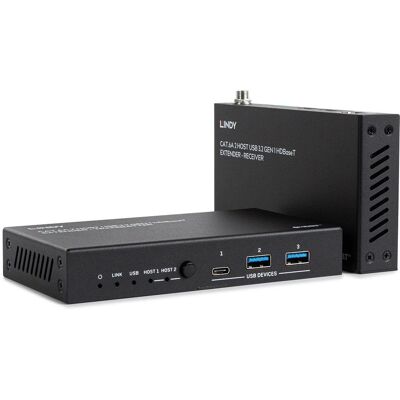 Lindy 43421 Netzwerkverlängerung - Professioneller USB 3.2 HDBaseT 100m Lindy 43421 Netzwerkverlängerung - Professioneller USB 3.2 HDBaseT 100m