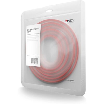 Lindy 47165 Network Cable - 3m Red Cat6 S/FTP Lindy 47165 Network Cable - 3m Red Cat6 S/FTP