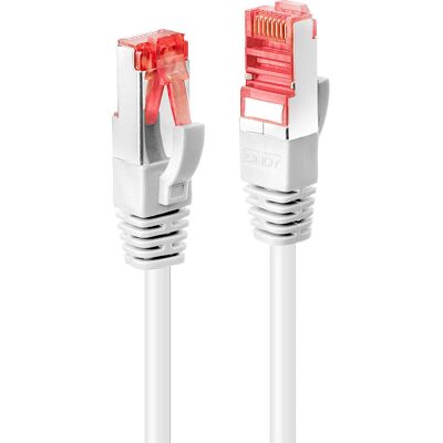 Lindy 1,5m Afgeschermde Cat6 Netwerkkabel Wit Lindy 1,5m Afgeschermde Cat6 Netwerkkabel Wit