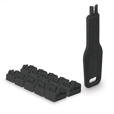 Lindy Márka RJ45 Port Blokkoló - 10 db Lindy Márka RJ45 Port Blokkoló - 10 db