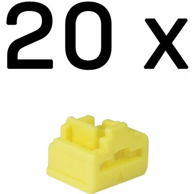 Lindy Portblocker - Gelb - RJ45 Port Schloss - 20 Stück Lindy Portblocker - Gelb - RJ45 Port Schloss - 20 Stück