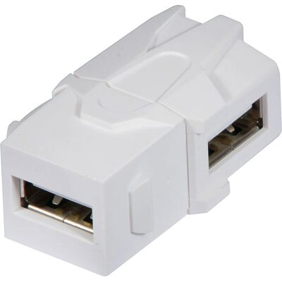 Lindy Keystone USB A vers A à 90 degrés - Changeur de genre de câble Lindy Keystone USB A vers A à 90 degrés - Changeur de genre de câble