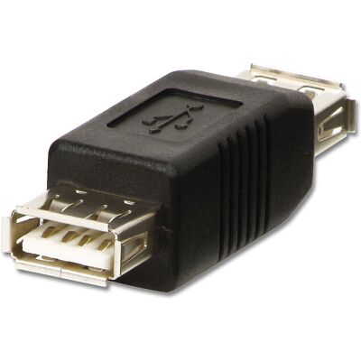 Adaptateur USB Lindy - Femelle à Femelle USB A - Noir Adaptateur USB Lindy - Femelle à Femelle USB A - Noir