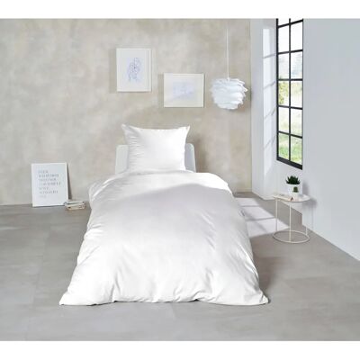 PRIMERA Weiße Satin-Bettwäsche-Set - Bettart PRIMERA Weiße Satin-Bettwäsche-Set - Bettart