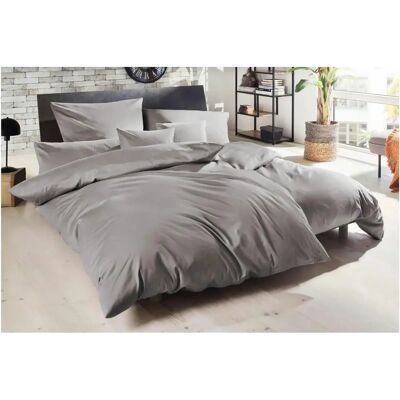 PRIMERA Luxus-Satin Bettwäsche - 3-tlg. Grau 200x200cm PRIMERA Luxus-Satin Bettwäsche - 3-tlg. Grau 200x200cm