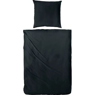 PRIMERA Luxus-Satin Bettwäsche - Schwarz - 3-teilig PRIMERA Luxus-Satin Bettwäsche - Schwarz - 3-teilig