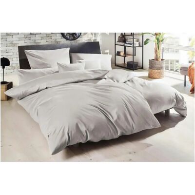 PRIMERA Luxus-Satin Bettwäsche - Baumwolle, Grau PRIMERA Luxus-Satin Bettwäsche - Baumwolle, Grau