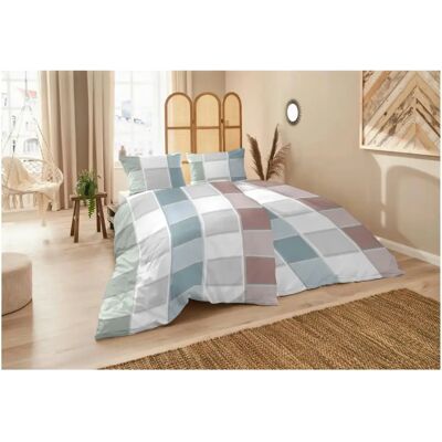 PRIMERA Havanna Blau Mako-Satin Bettwäsche-Set - Bettwäsche PRIMERA Havanna Blau Mako-Satin Bettwäsche-Set - Bettwäsche