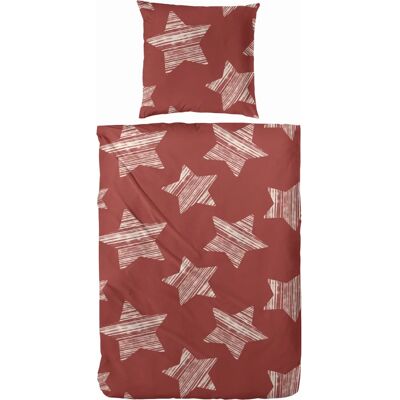 PRIMERA Rote Blumen Satin Bettwäsche - Bettwäsche PRIMERA Rote Blumen Satin Bettwäsche - Bettwäsche