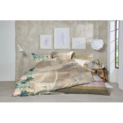 PRIMERA Braune Satin Blumen Bettwäsche - Bettwäsche PRIMERA Braune Satin Blumen Bettwäsche - Bettwäsche