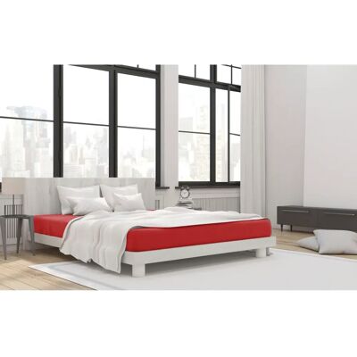 Primera Mako-Jersey Spannbettlaken - Weich, 180-200x200 cm, Rot Primera Mako-Jersey Spannbettlaken - Weich, 180-200x200 cm, Rot