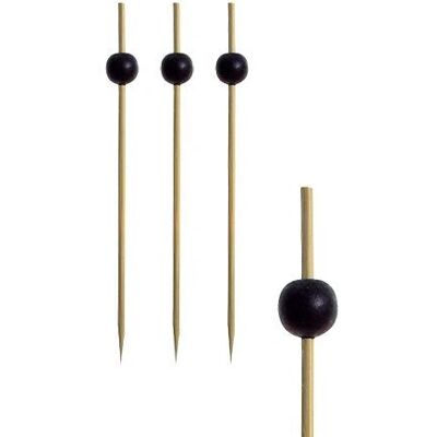 Pierres en bambou Papstar - 250 Black Pearl 12,5cm Pierres en bambou Papstar - 250 Black Pearl 12,5cm