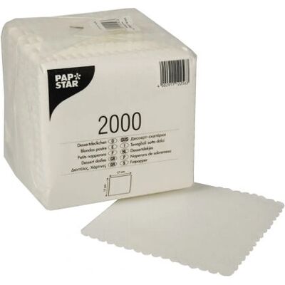 Papstar 12256 Papierserviette - Weiß - 2000 Stück Papstar 12256 Papierserviette - Weiß - 2000 Stück