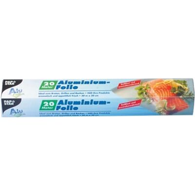 Papstar 14020 Aluminium Food Wrapping Foil - 300mm x 20m, 15μm - Dispenser Box Papstar 14020 Aluminium Food Wrapping Foil - 300mm x 20m, 15μm - Dispenser Box