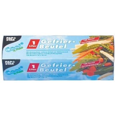 Papstar 14157 sac de stockage alimentaire - 1L, 100 pcs, transparent Papstar 14157 sac de stockage alimentaire - 1L, 100 pcs, transparent