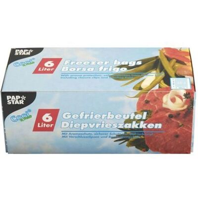 Papstar 14159 Sac de stockage alimentaire - 6L, 45 pcs, Transparent - Publicité Papstar 14159 Sac de stockage alimentaire - 6L, 45 pcs, Transparent - Publicité