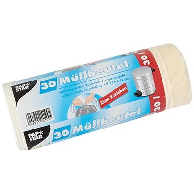Papstar 14199 Müllbeutel - 30 L Weiß Papstar 14199 Müllbeutel - 30 L Weiß