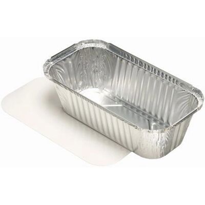 Papstar 14516 Aluminum Food Container - 1.5L, Silver Papstar 14516 Aluminum Food Container - 1.5L, Silver