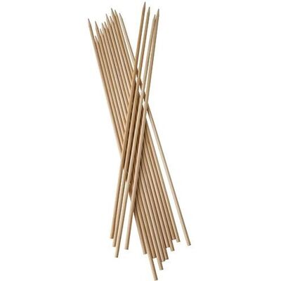 Brochettes en bouleau Papstar - 40cm, Pack de 200 - Publicité Brochettes en bouleau Papstar - 40cm, Pack de 200 - Publicité