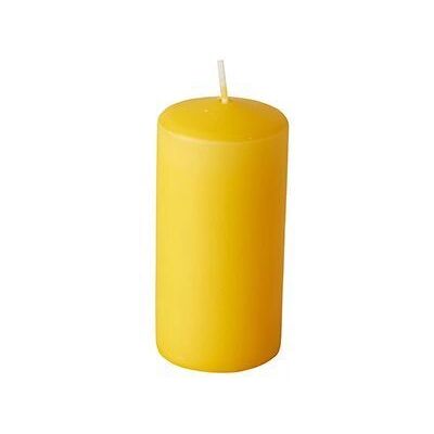 Bougie cylindrique en cire jaune Papstar 8 pcs - Bougie - Publicité Bougie cylindrique en cire jaune Papstar 8 pcs - Bougie - Publicité