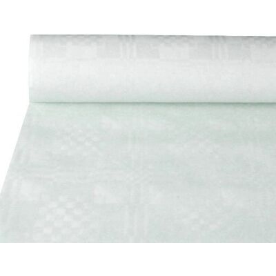 Papstar Modèle Nappe damassée - 10m x 1,2m - Usage intérieur - Publicité Papstar Modèle Nappe damassée - 10m x 1,2m - Usage intérieur - Publicité